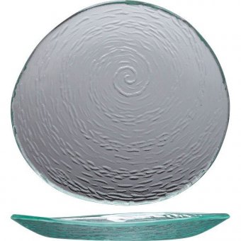Тарелка мелкая 25 см Scape Glass Clear Steelite (Стилайт) 6512G379