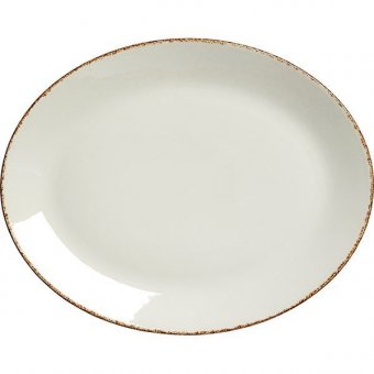 Блюдо овальное 34х27 см Brown Dapple Steelite (Стилайт) 17140145