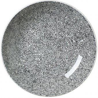 Салатник 25.3 см Ink Crackle Black Steelite (Стилайт) 17600569