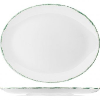 Блюдо овальное 28х21.5 см Green Dapple Steelite (Стилайт) 11400141