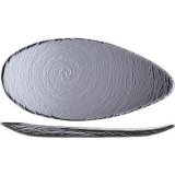 Блюдо овальное 30 см Scape Glass Smoked Steelite (Стилайт) 6513G382